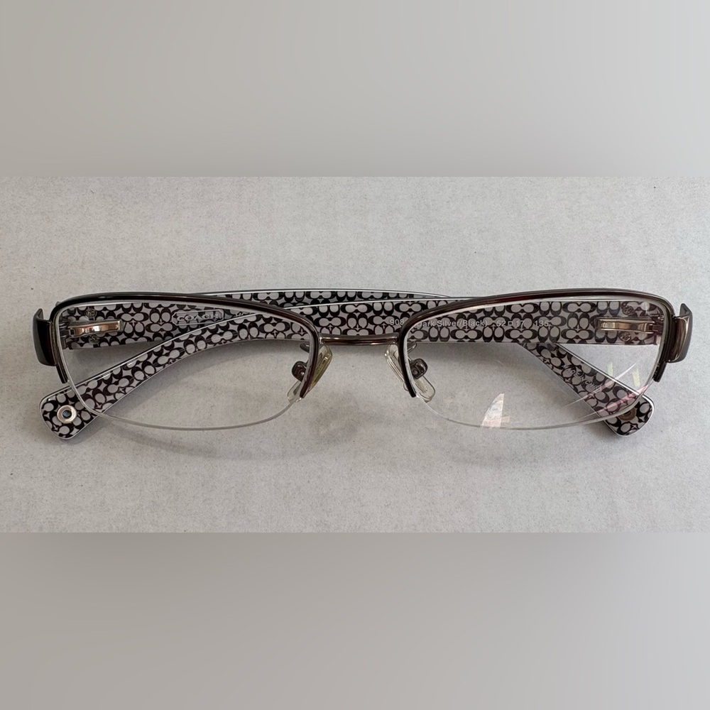 Authentic Coach Eyeglasses Cecily Dark Silver